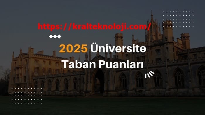 2025 Taban Puanları 